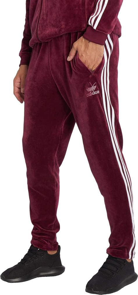 adidas velour anzug herren red|Manner .